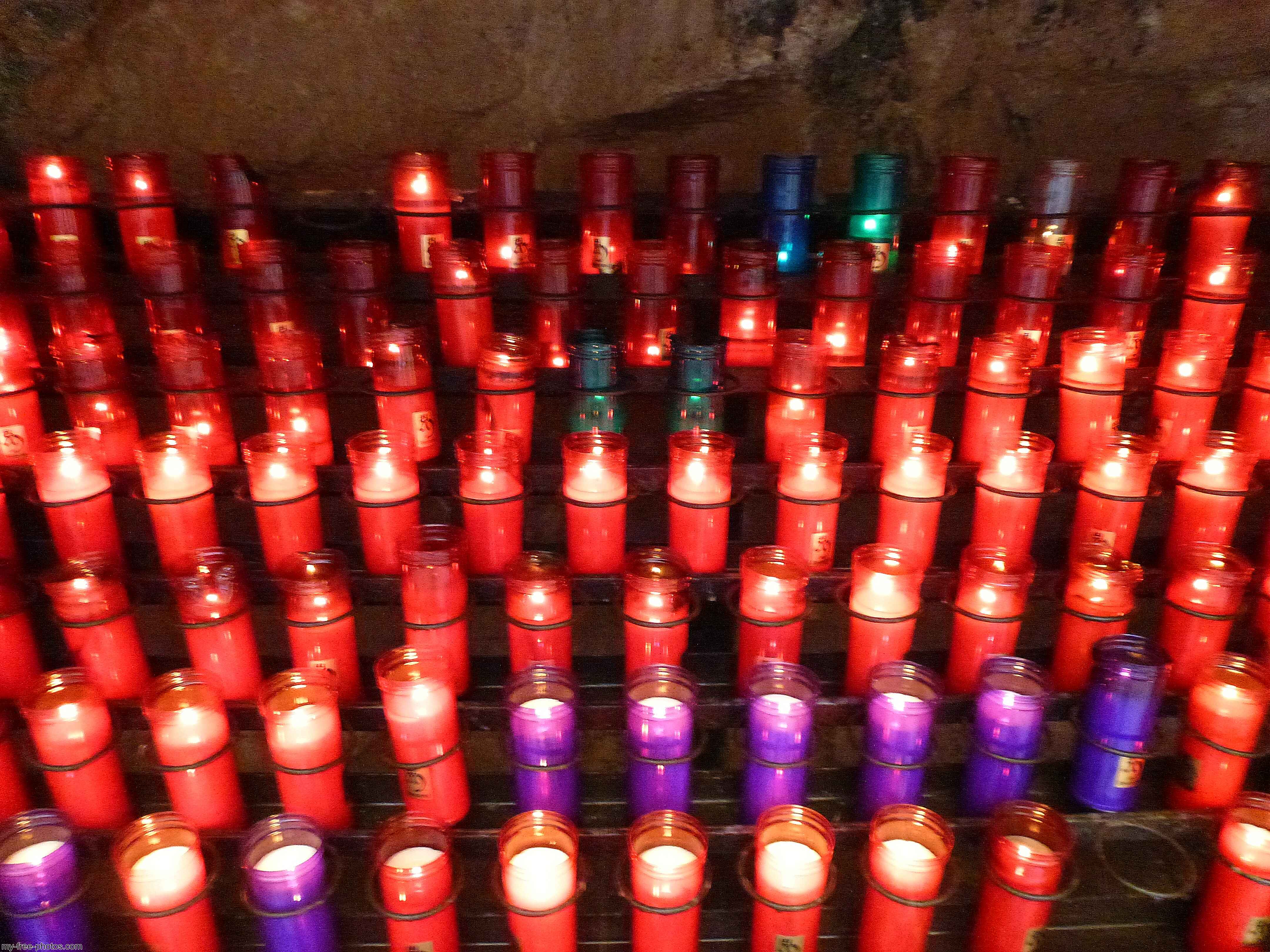 Montserrat, Spain, Prayer candles