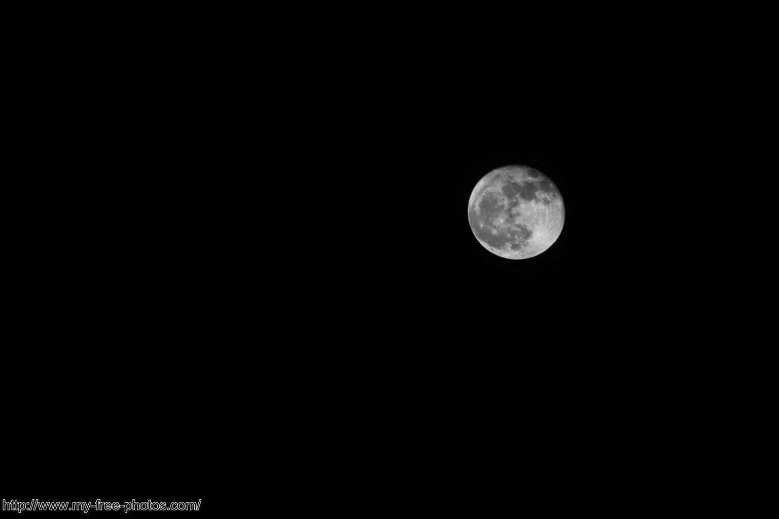 The Moon, B/W