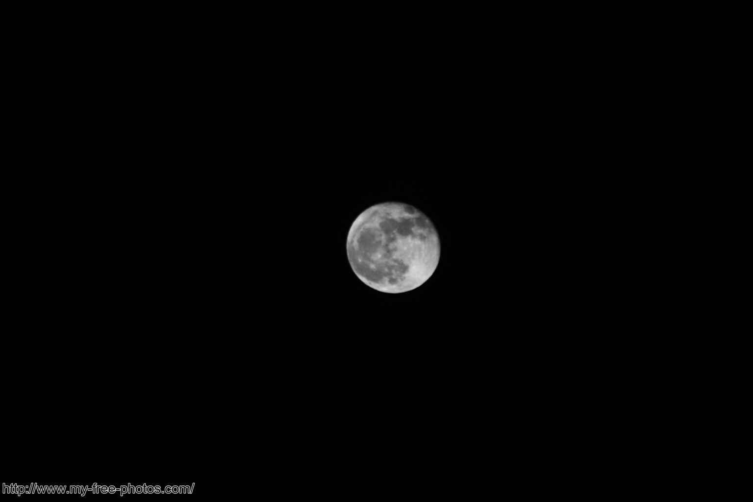 The Moon, B/W