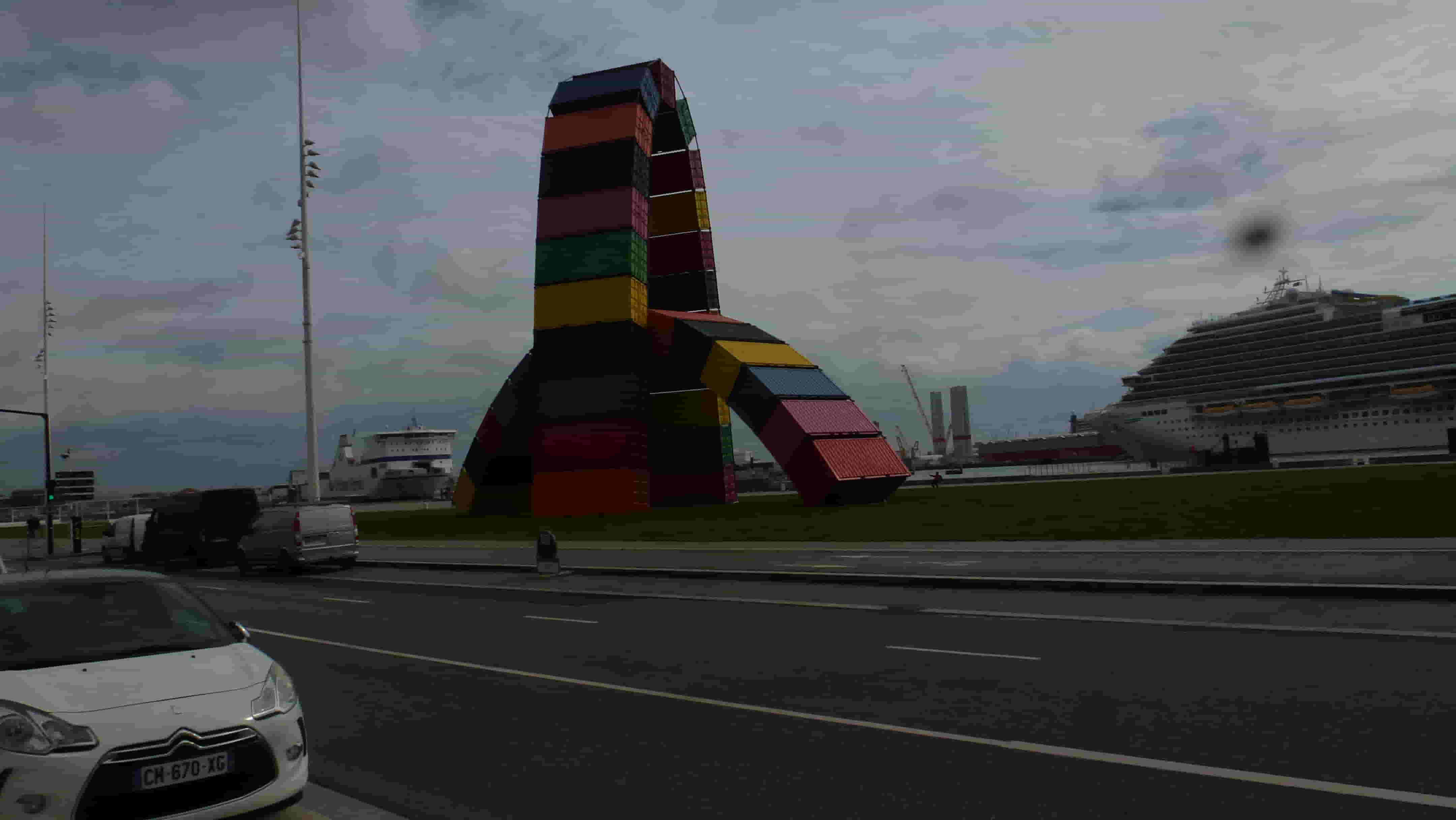 Le Havre container sculpture