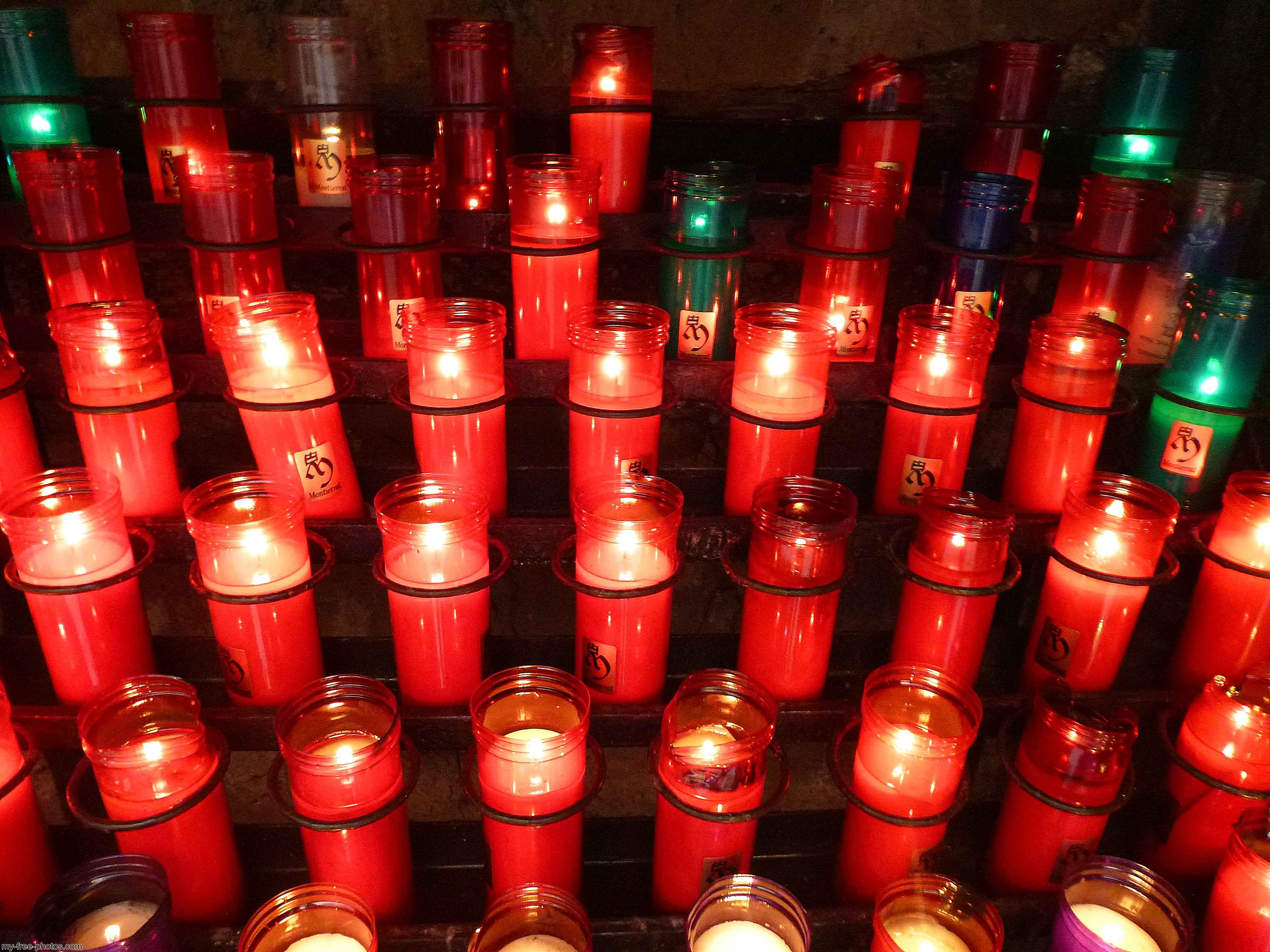 Montserrat, Spain, Prayer candles