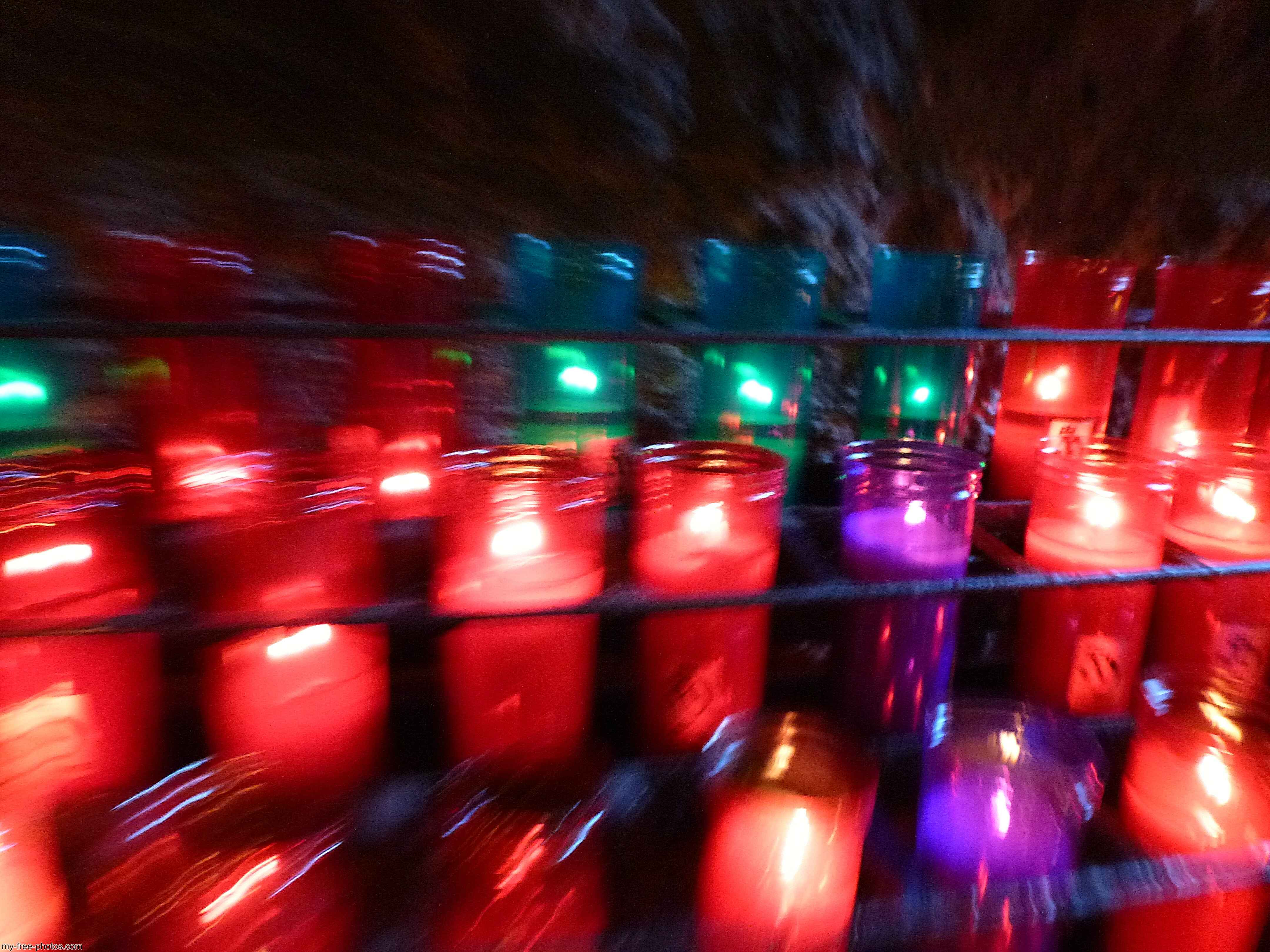 Montserrat, Spain, Prayer candles