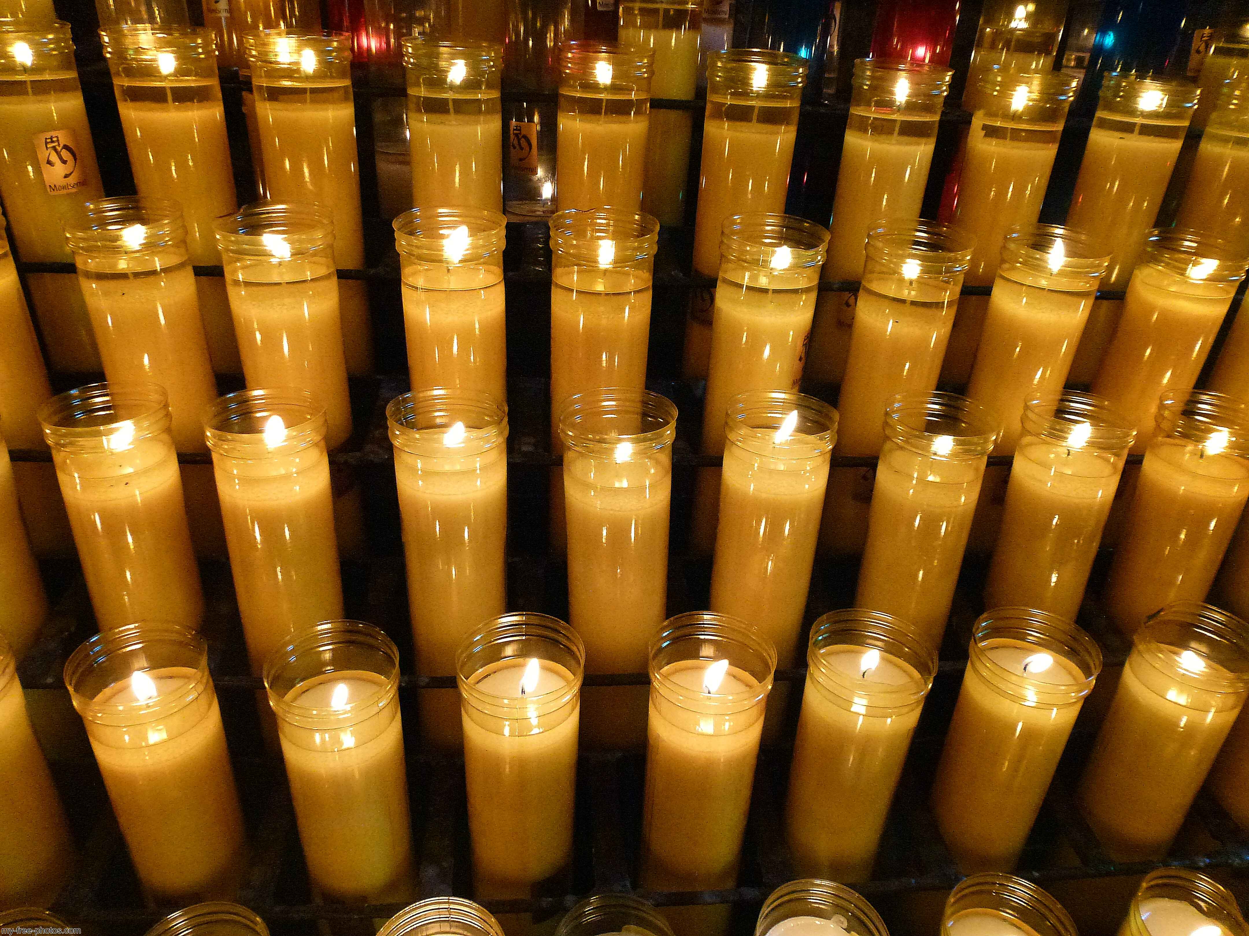 Montserrat, Spain, Prayer candles