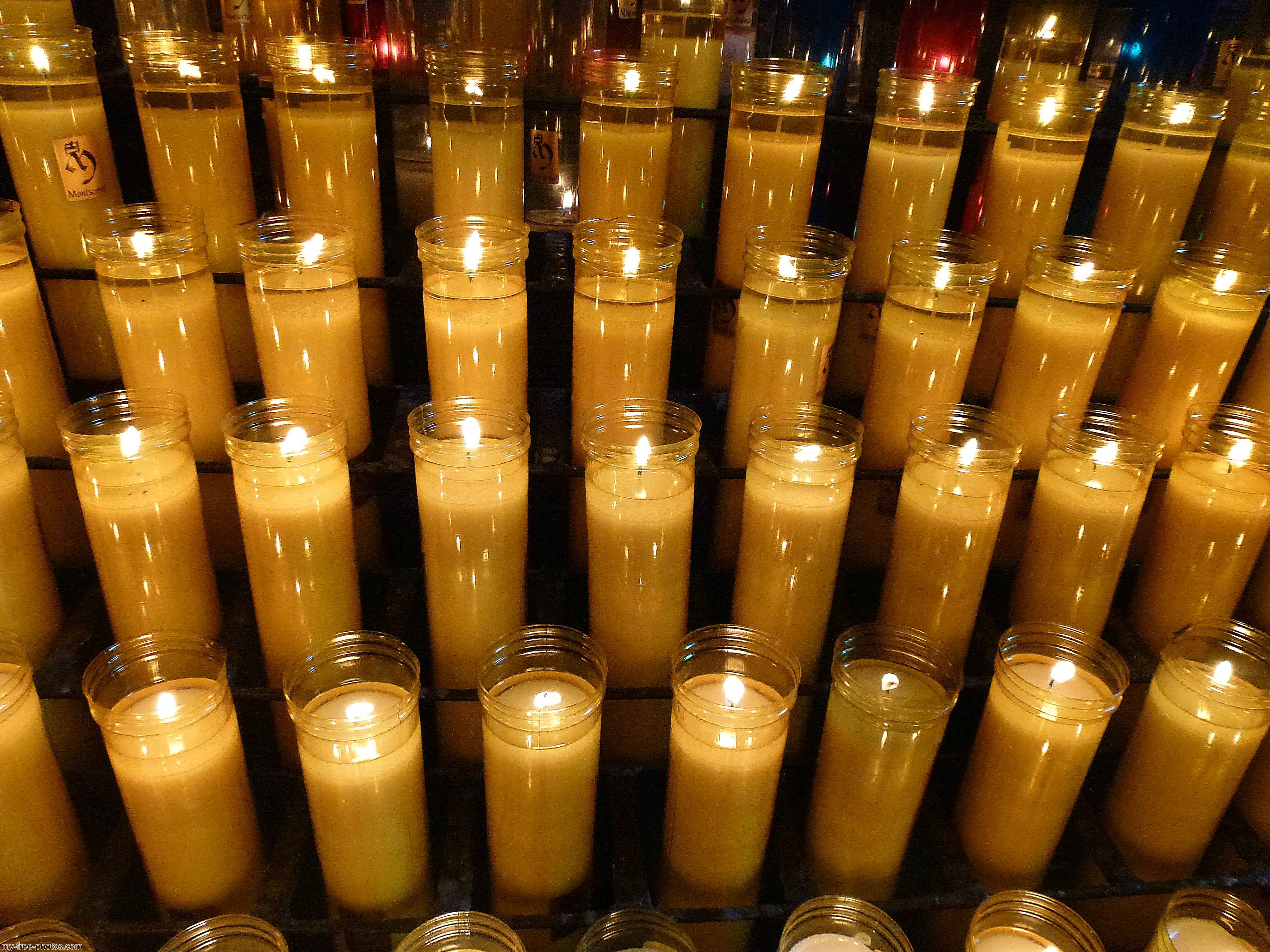Montserrat, Spain, Prayer candles