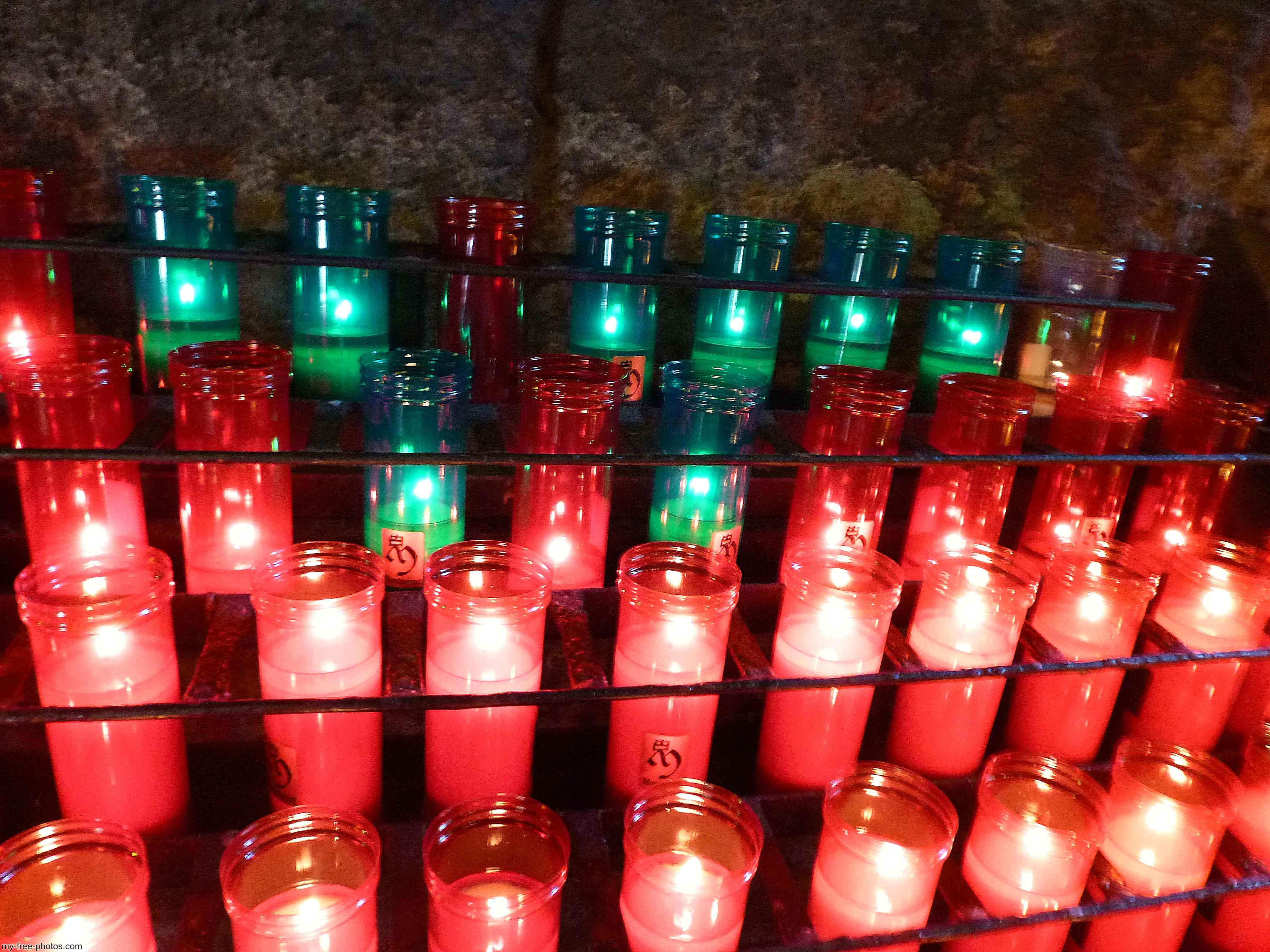 Montserrat, Spain, Prayer candles