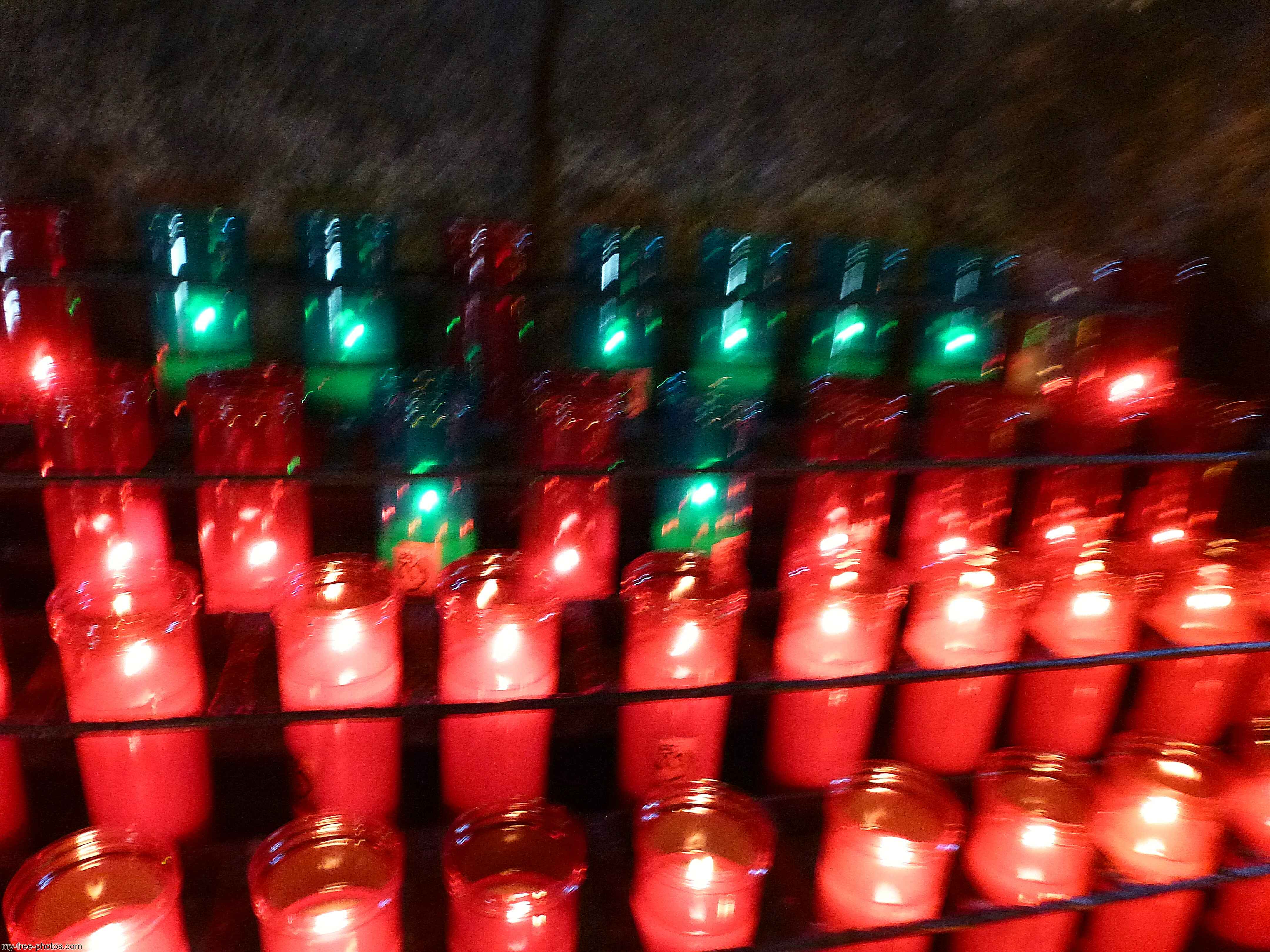 Montserrat, Spain, Prayer candles