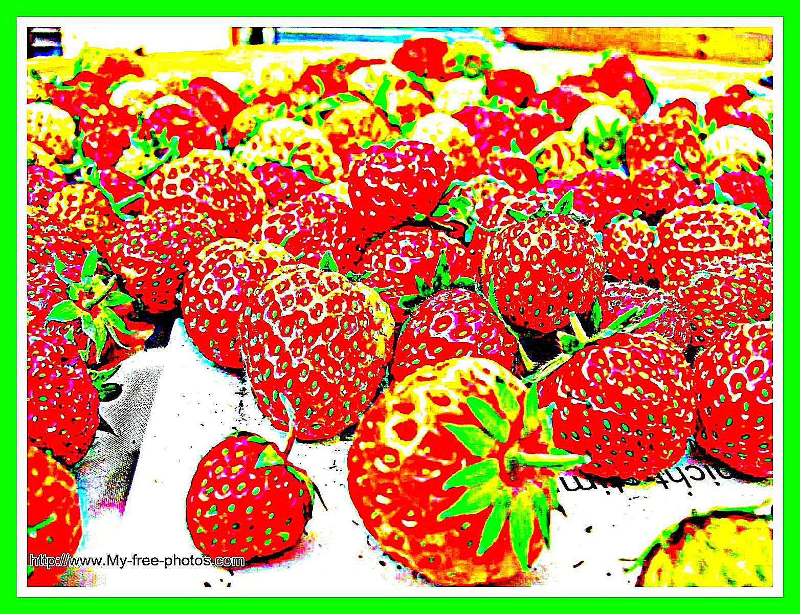 Strawberry , abstract