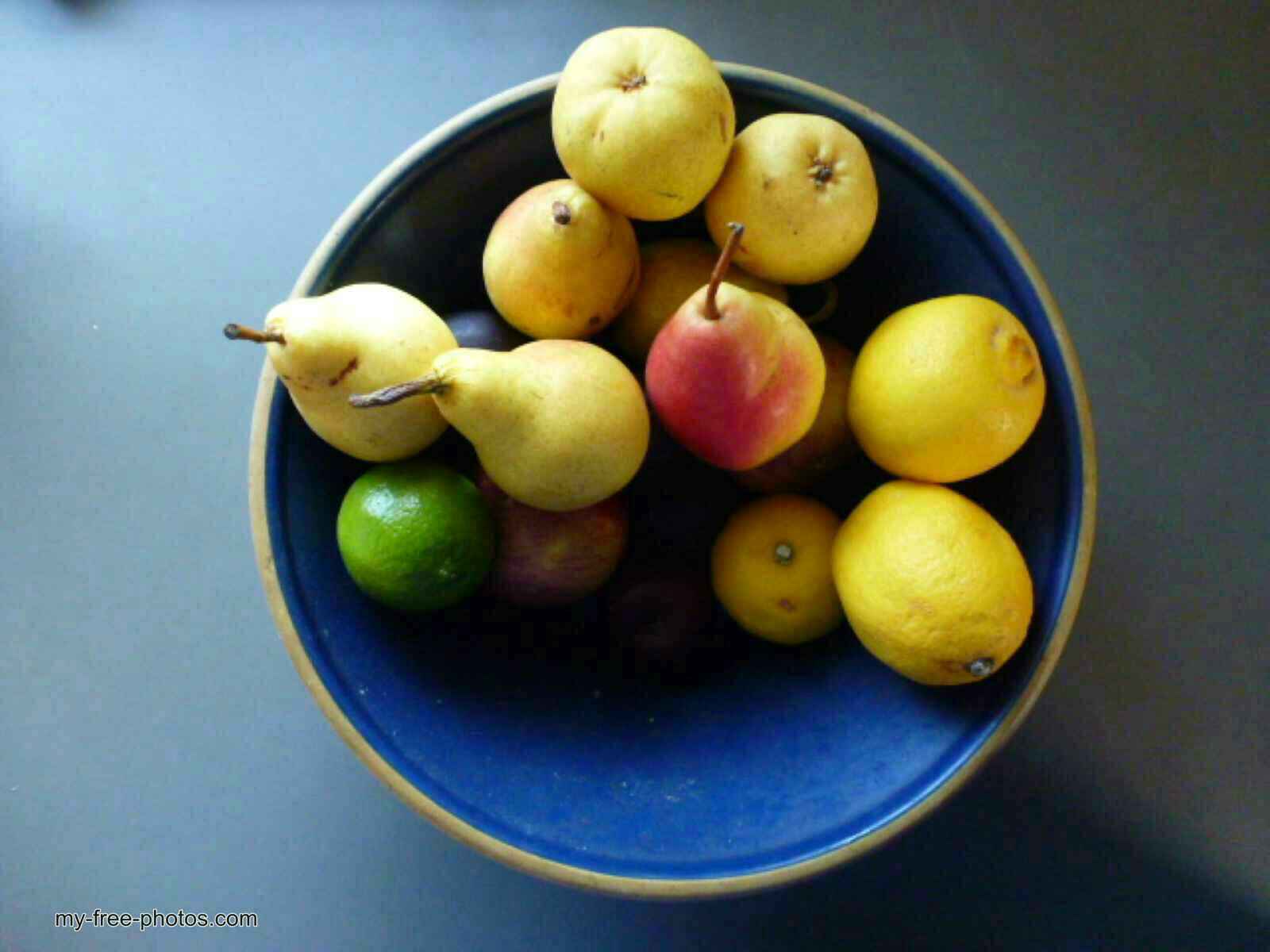 Bleu fruit bowl